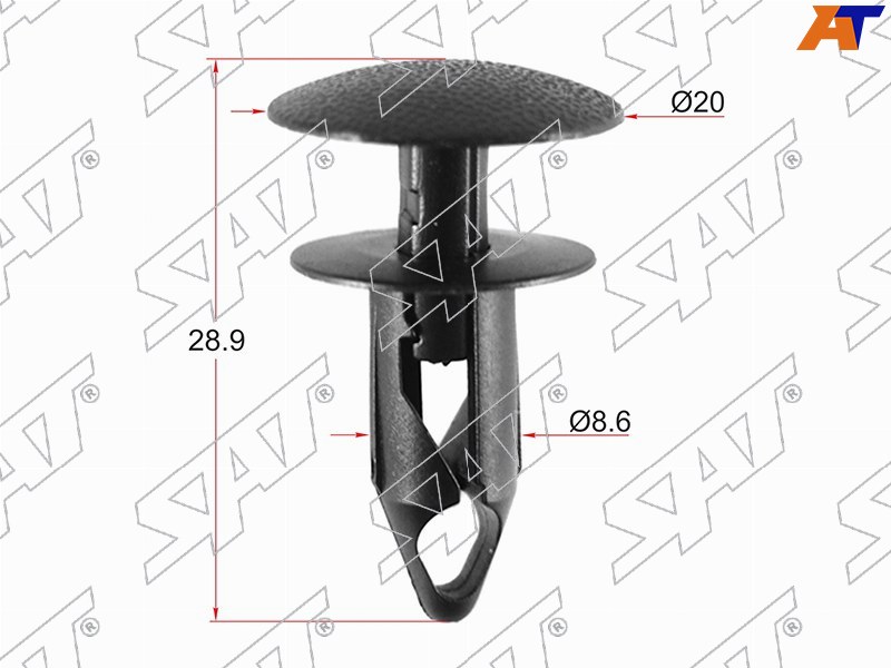 Клипса защиты бампера GM (Продажа по 10шт)