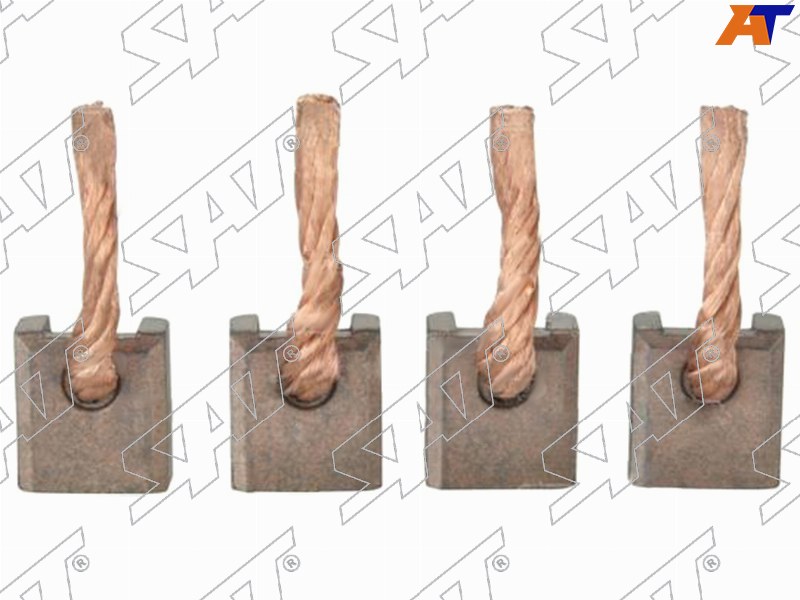 Щетка генератора /стартера 4 шт. FORD FOCUS III 2.0 CB8 11- /MONDEO IV 2.0 2007-