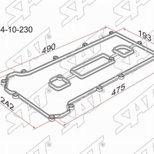 Прокладка клапанной крышки MZ LF, L3, Mazda 6 /Atenza GG /GY, Premacy CP 02-