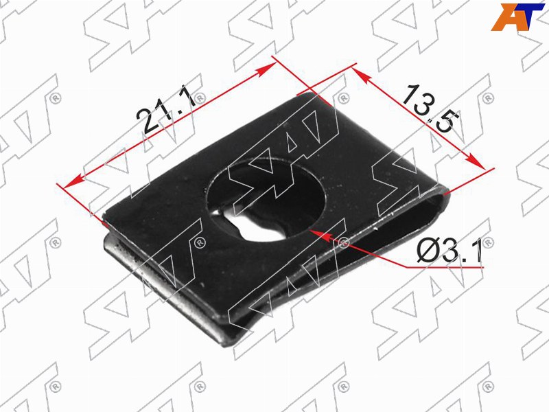 Зажим металлический под саморез VAG (Продажа по 10шт)