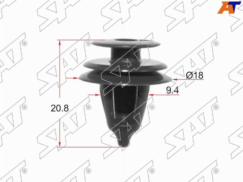 Клипса крепежная SAT ST-KJ-501 (Продажа по 10шт)