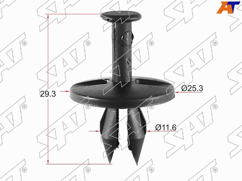 Клипса защиты бампера GM (Продажа по 10шт)