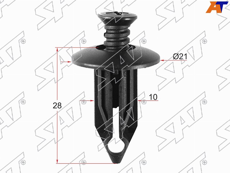 Клипса защиты бампера GM (Продажа по 10шт)