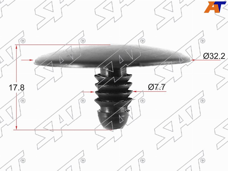 Клипса кузова GM (Продажа по 10шт)