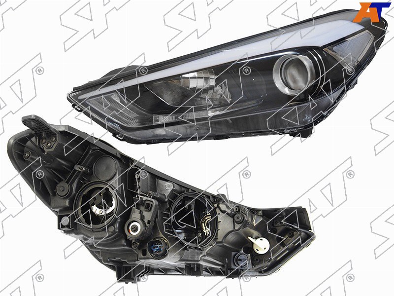 Фара Hyundai Tucson 15-19 (Слева / Галоген / С электрокорректором)