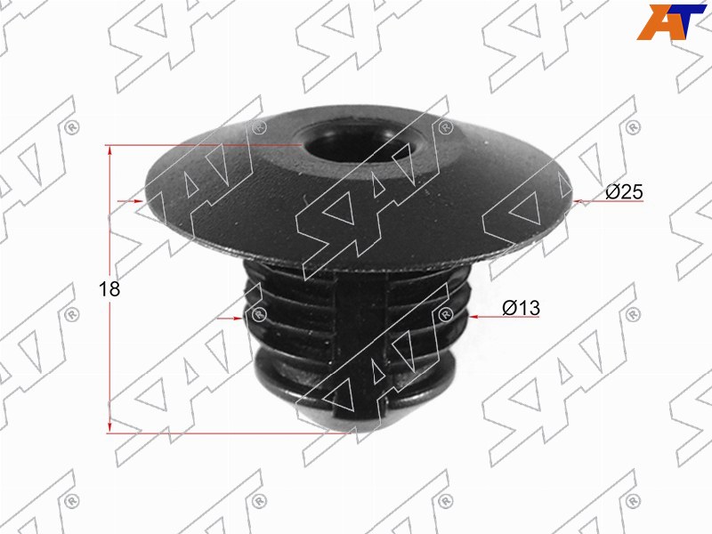 Клипса защиты бампера GM (Продажа по 10шт)