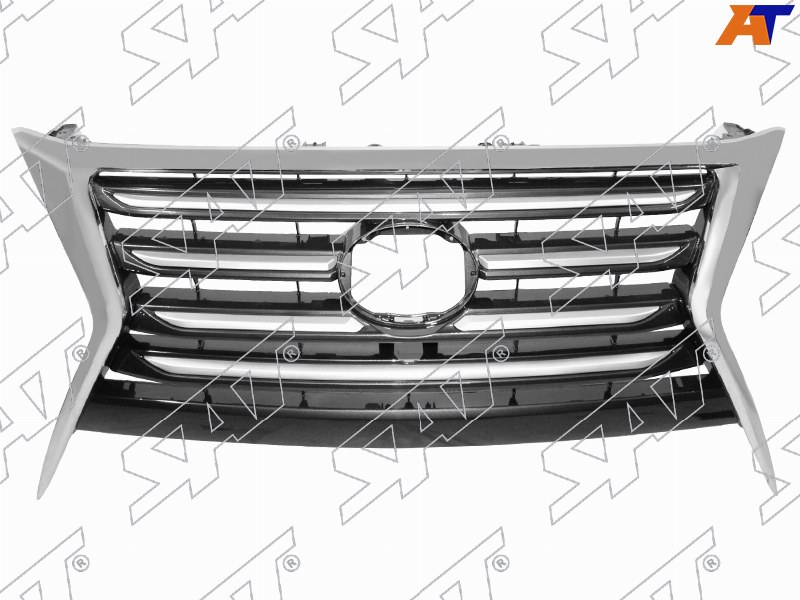 Решетка радиатора Lexus GX 13-19 (Спереди / Комплектация под камеру)