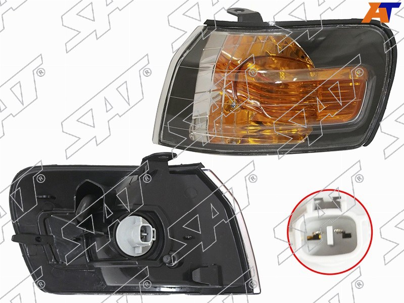 Поворот Toyota Corolla (E110) 95-97 (Слева / Чёрный)