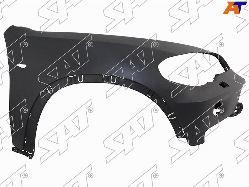 Крыло переднее BMW X5 06-10 (Справа / Под поворот(ы) / Под молдинг(и) / Под омыватели фар / пластик)