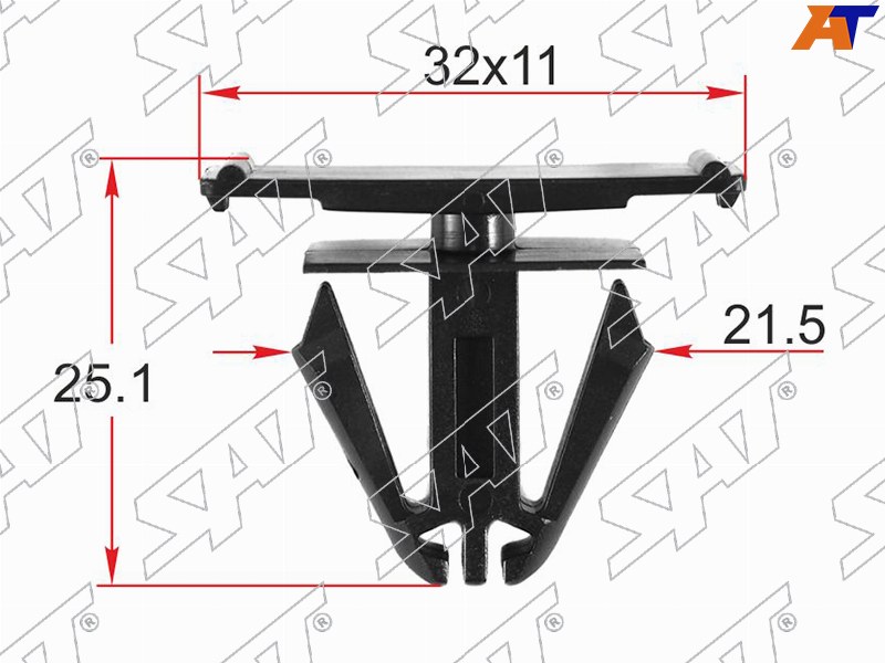 Клипса крепления бампера CHRYSLER (Продажа по 10шт)