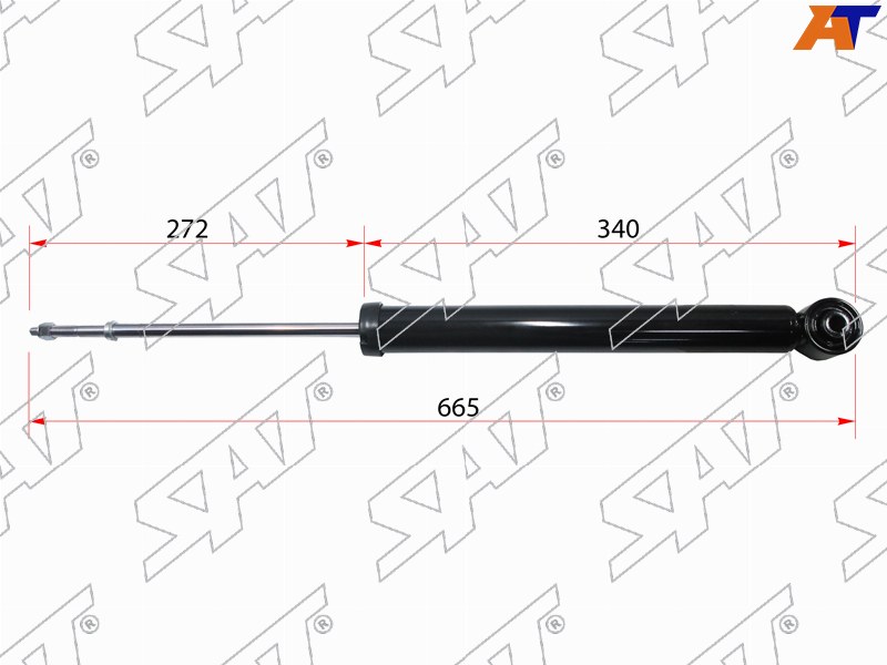 Амортизатор Nissan March 10-22  / Note 12-20 (Сзади / Справа=Слева)