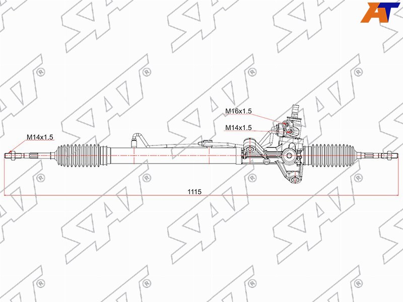 Рейка рулевая Honda CR-V 95-01