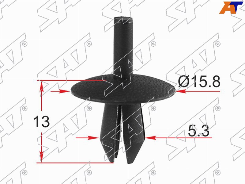 Клипса крепежная GM /OPEL (Продажа по 10шт)