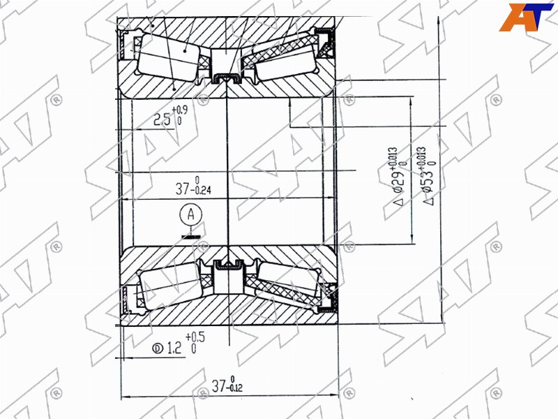 Подшипник задней ступицы Ford Fiesta 02-12 / Focus 98-04