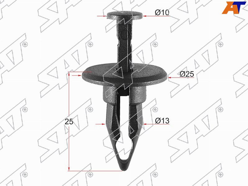 Клипса защиты бампера GM (Продажа по 10шт)