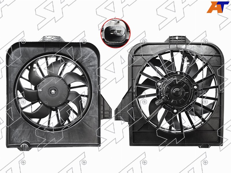 Диффузор радиатора Chrysler Voyager 95-07  / Dodge Caravan 00-07
