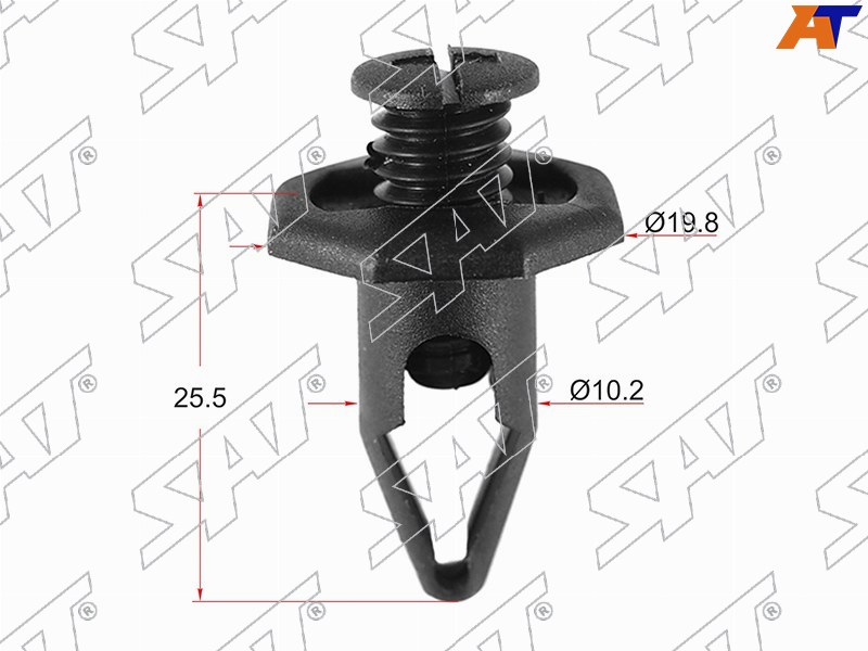 Клипса защиты бампера HONDA (Продажа по 10шт)