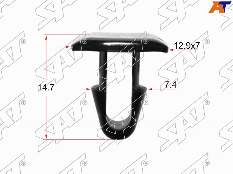 Клипса крепежная SAT ST-KJ-335 (Продажа по 10шт)