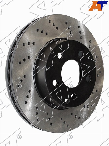 Комплект перфорированных дисков перед MERCEDES C180 W204 07-12