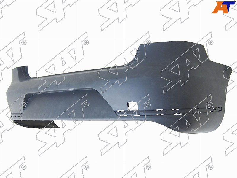 Бампер задний Volkswagen Passat 10-15 (Под молдинг(и) / С отверстием под крюк)