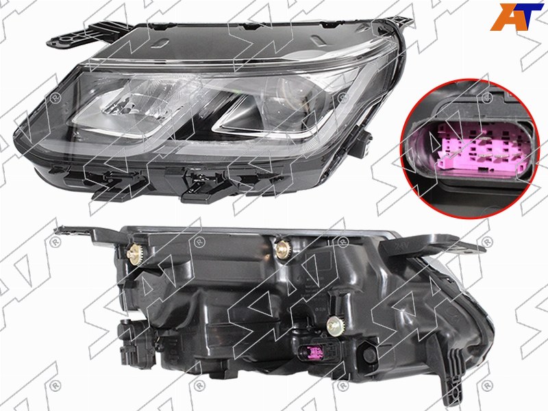 Фара Geely Coolray 18-24  / Belgee X50 23- (Слева / LED / ДХО / С электрокорректором)