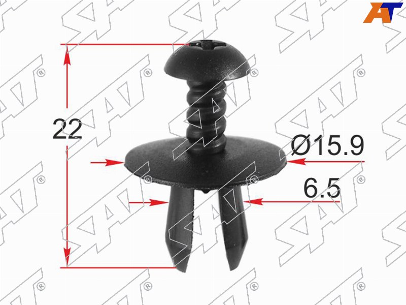 Клипса крепежная MERCEDES (Продажа по 10шт)