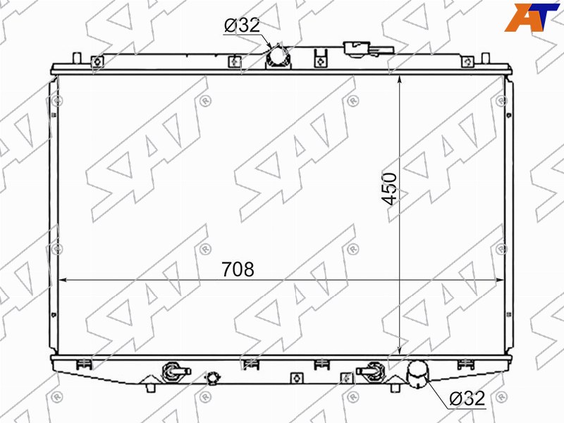 Радиатор Honda Odyssey 98-04