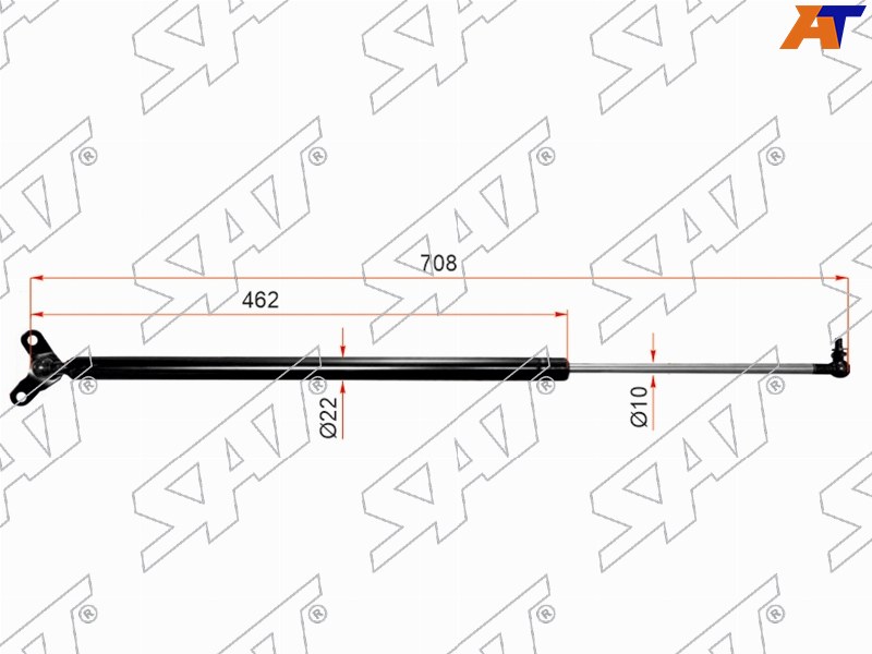 Амортизатор крышки багажника Honda Stream 00-06 (Слева)