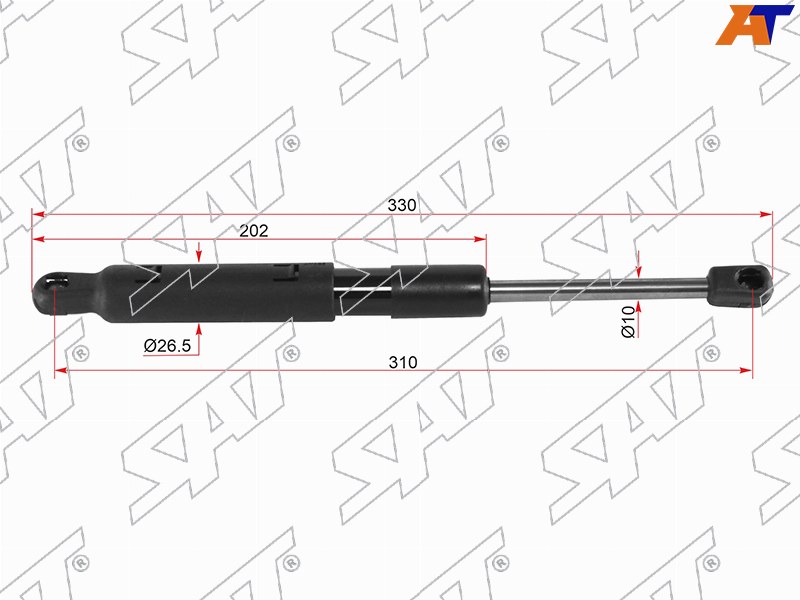Амортизатор капота Mercedes-Benz S-Class 05-13 / CL-Class 06-14 (Справа=Слева)