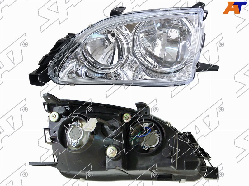 Фара Toyota Avensis (T220) 00-03 / Caldina (T210) 00-02 (Слева / Галоген / Ручная регулировка)