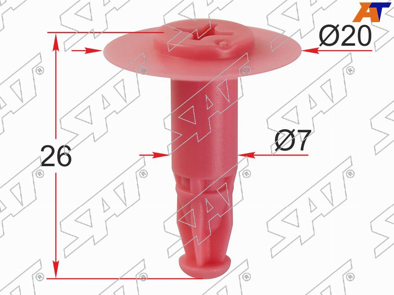 Клипса крепежная TOYOTA /LEXUS (Продажа по 10шт)