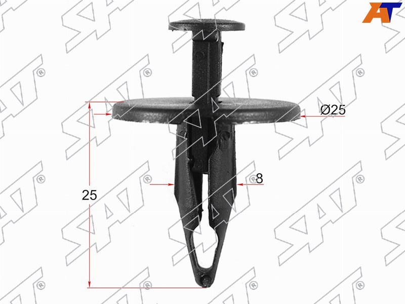 Клипса защиты бампера GM (Продажа по 10шт)