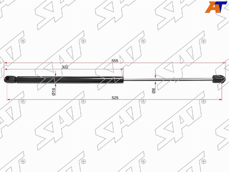 Амортизатор крышки багажника Mercedes-Benz A-Class 12-18 (Справа)