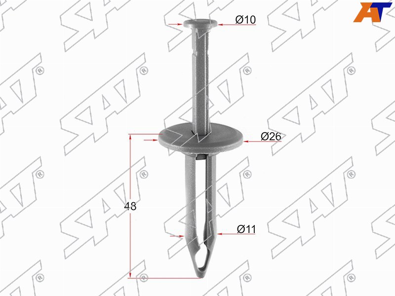 Клипса защиты бампера GM (Продажа по 10шт)