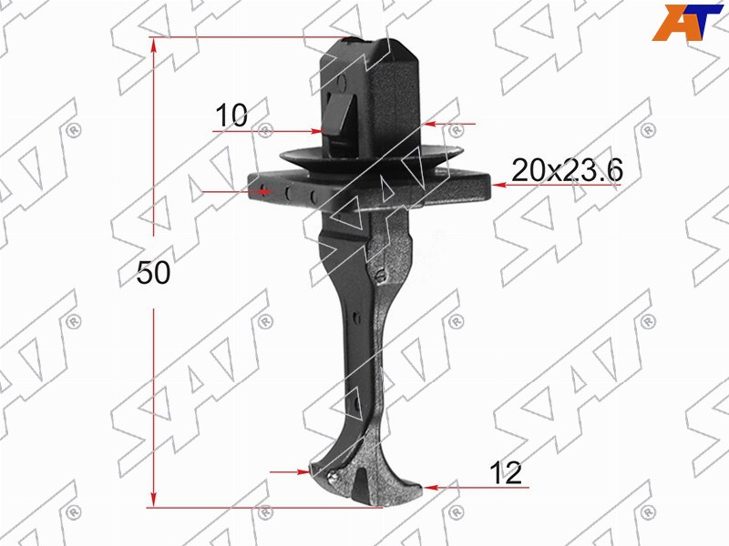 Клипса крепления накладки передней стойки TOYOTA /LEXUS (Продажа по 10шт)