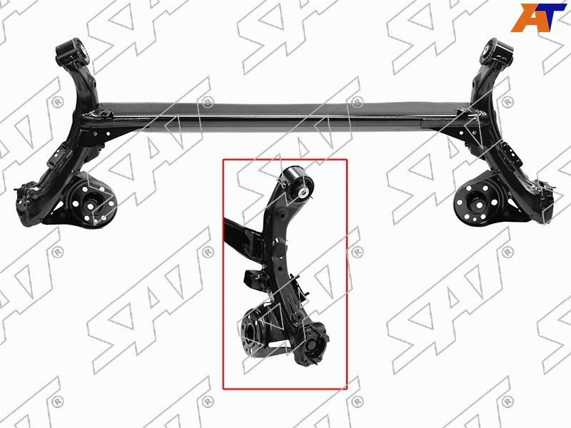 Балка задняя (Тормоза барабанные) Hyundai Solaris 10-17  / Kia Rio 11-17