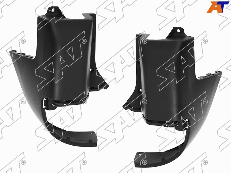Клык бампера Citroen Berlingo 08-16 / Peugeot Partner 08-22 (Сзади / (к-т) под 1 заднюю отвесную дверь )