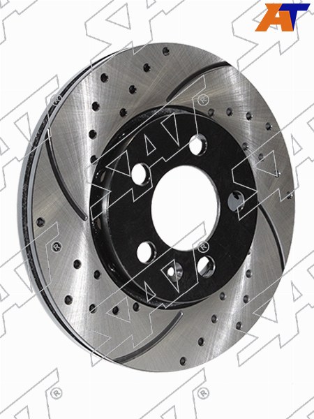 Диски тормозные комплект Audi A3 96-03 / Skoda Octavia 96-10 (Спереди / Перфорированный)