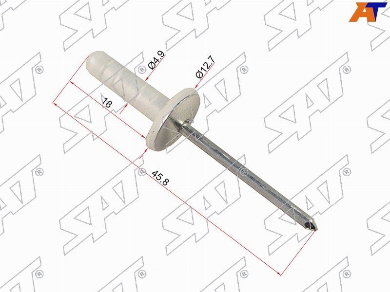 Клипса заклепка TOYOTA /LEXUS (Продажа по 10шт)