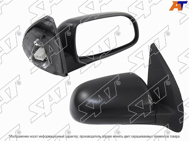 Зеркало Chevrolet Aveo 05-11  / Daewoo Gentra 05-11 (Справа / Регулировка / 3 контакта / 3 /5D HBK /4D SED)