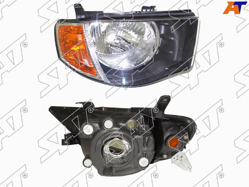 Фара Mitsubishi L200 07-14  / Triton 06-11 (Справа / Галоген / Ручная регулировка)
