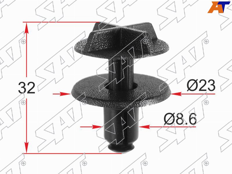 Клипса крепежная GM (Продажа по 10шт)