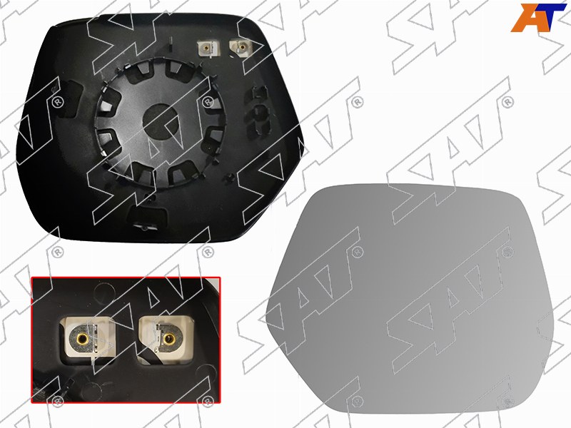 Полотно зеркала Honda CR-V 11-18 (Справа / Обогрев / асферическое)