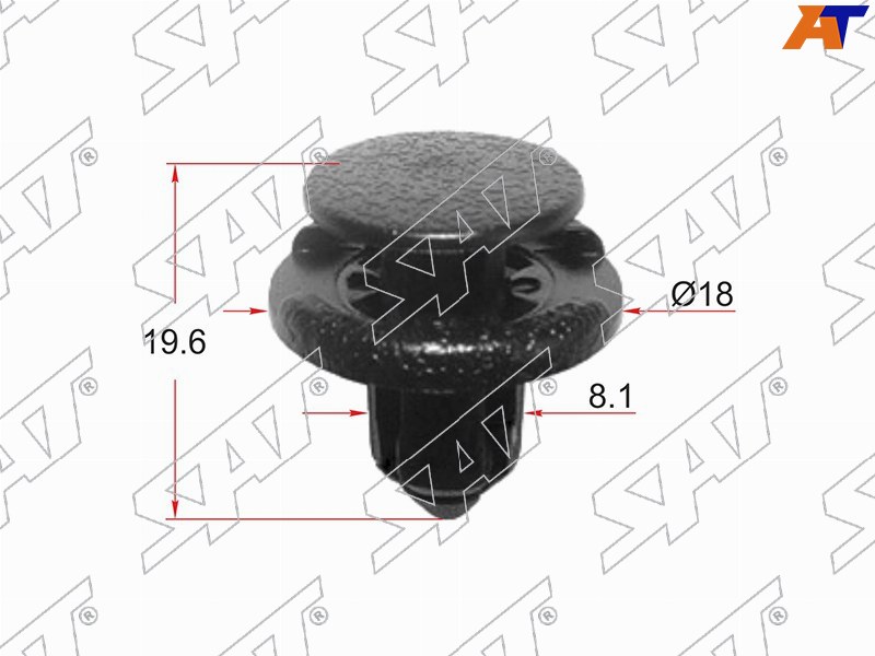 Клипса крепежная SAT ST-KJ-690 (Продажа по 10шт)