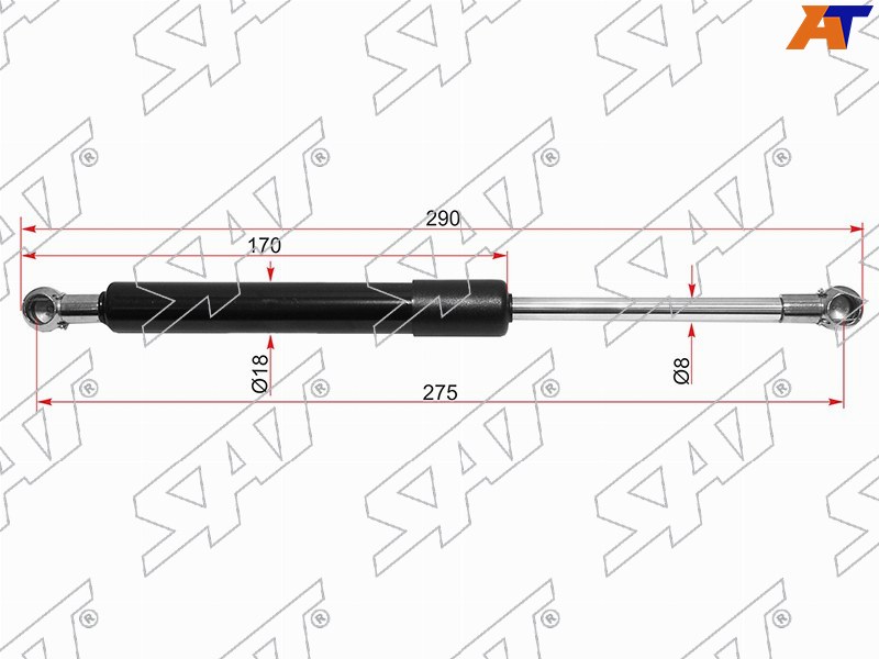 Амортизатор крышки багажника Audi 80 86-95  / 90 87-91 (Справа=Слева)