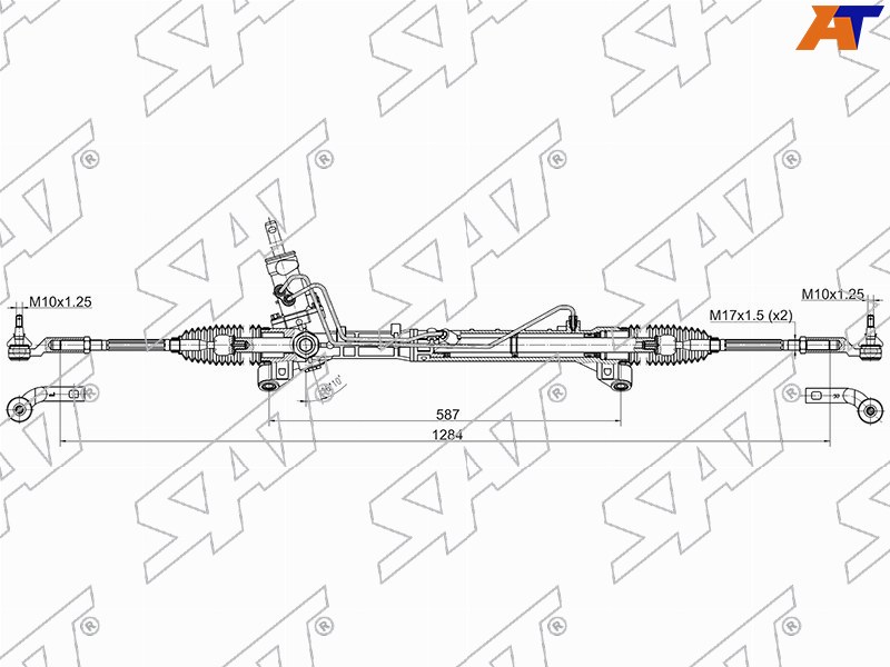 Рейка рулевая Mazda 3 03- / 3 MPS 06-09 (Левый руль)