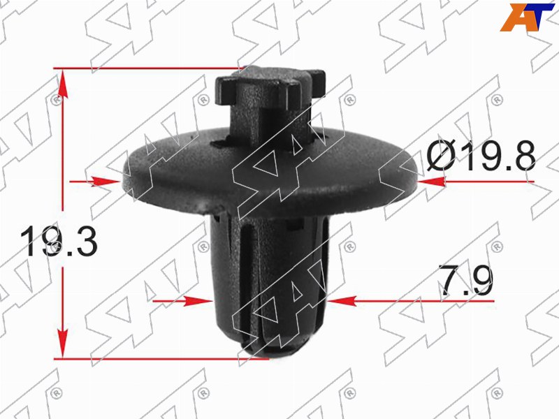 Клипса крепежная PEUGEOT /CITROEN (Продажа по 10шт)