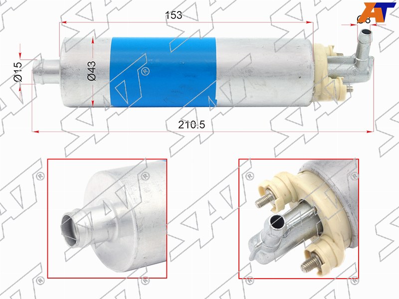 Топливный насос Mercedes-Benz C-Class 93-01  / E-Class 84-03