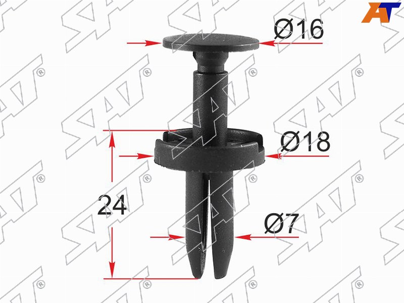 Клипса крепежная GM (Продажа по 10шт)