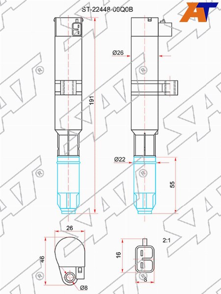 Катушка зажигания Nissan Almera 12-19  / Renault Duster 10-21 K4M